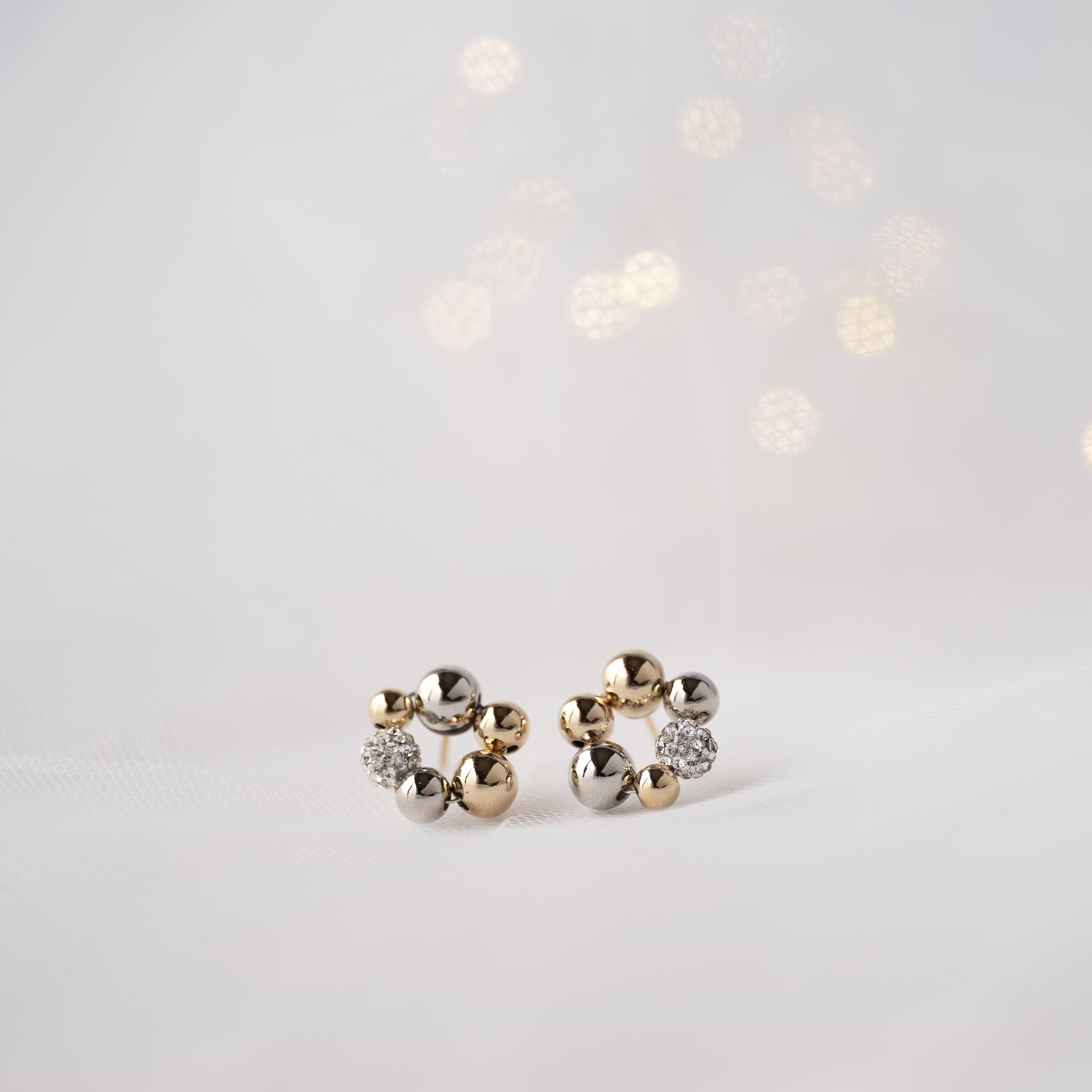 Creema限定新春福袋2026(竹)クリスタルガラスの耳飾りと人気ネックレスとお楽しみの耳飾り2つのセット | 2枚目