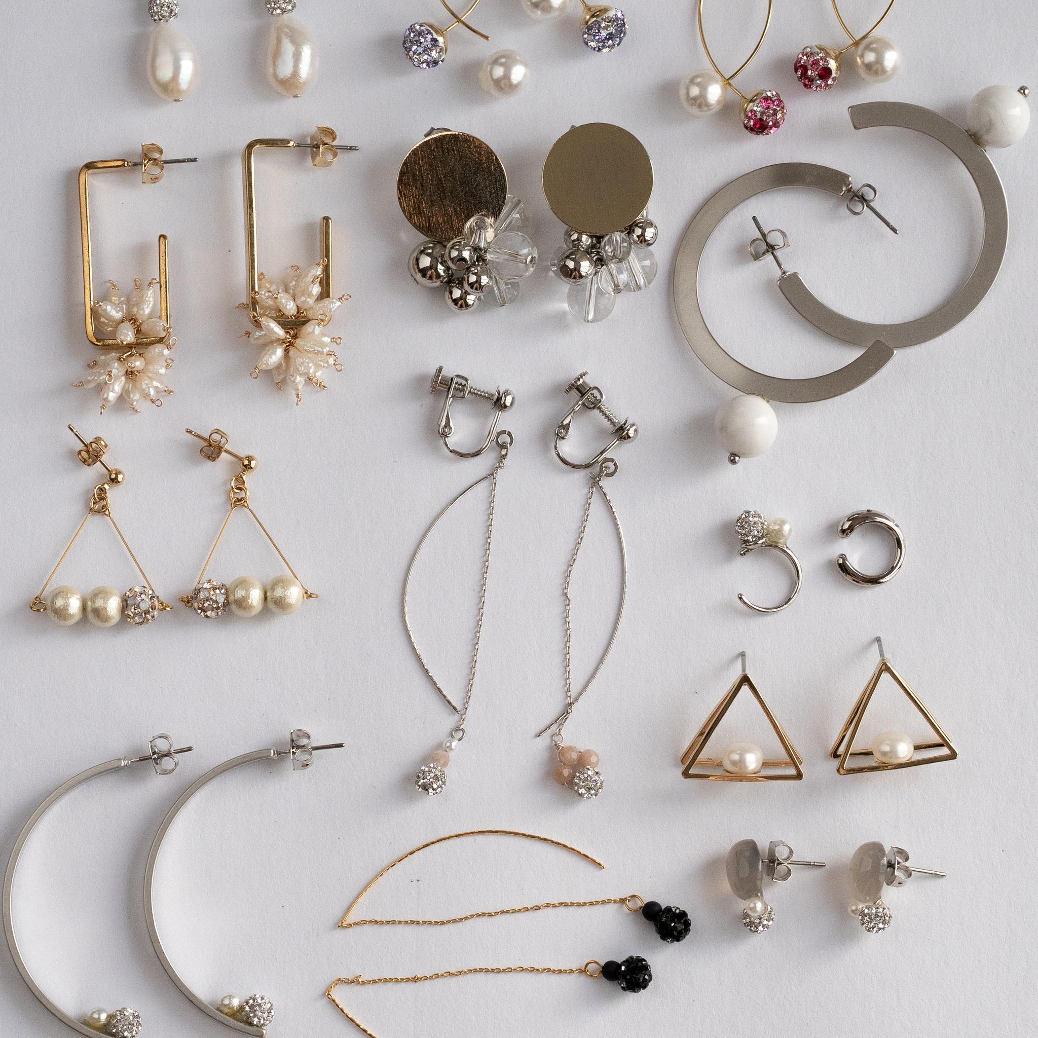 Creema限定新春福袋2026(竹)クリスタルガラスの耳飾りと人気ネックレスとお楽しみの耳飾り2つのセット | 8枚目